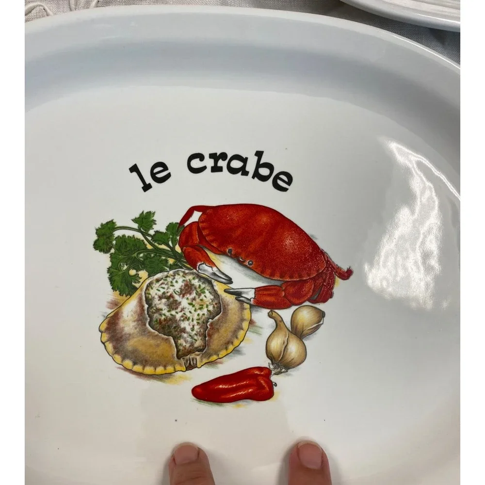 Revol Plates Made In France Lobster Crab Seafood Plates‎ le crabe la langouste